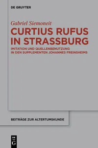 Curtius Rufus in Straßburg_cover