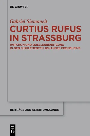 Curtius Rufus in Straßburg