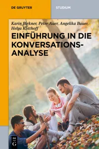 Einführung in die Konversationsanalyse_cover