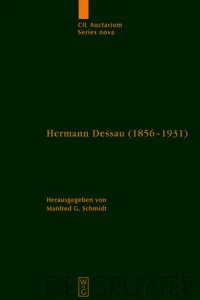 Hermann Dessau zum 150. Geburtstag des Berliner Althistorikers und Epigraphikers_cover