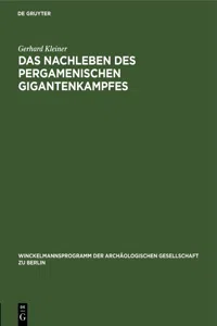 Das Nachleben des pergamenischen Gigantenkampfes_cover