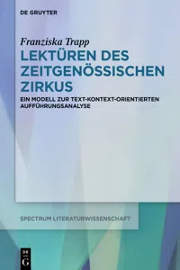 Lektüren des Zeitgenössischen Zirkus_cover