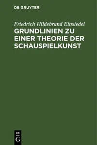 Grundlinien zu einer Theorie der Schauspielkunst_cover