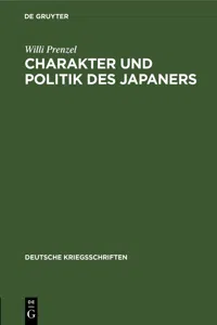 Charakter und Politik des Japaners_cover