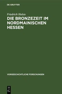 Die Bronzezeit im nordmainischen Hessen_cover