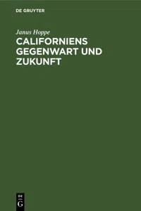 Californiens Gegenwart und Zukunft_cover