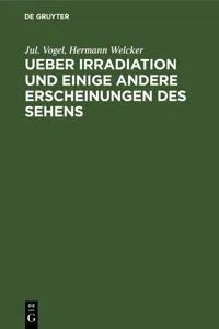 Ueber Irradiation und einige andere Erscheinungen des Sehens_cover