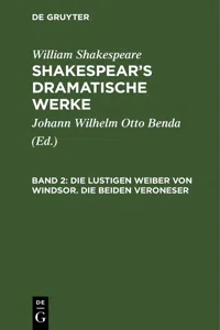 Die lustigen Weiber von Windsor. Die beiden Veroneser_cover