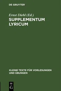 Supplementum lyricum_cover