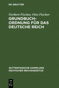 Grundbuchordnung für das Deutsche Reich_cover