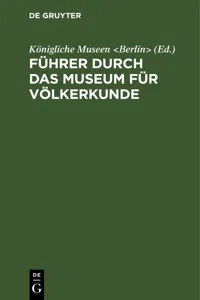 Führer durch das Museum für Völkerkunde_cover