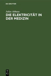 Die Elektricität in der Medizin_cover