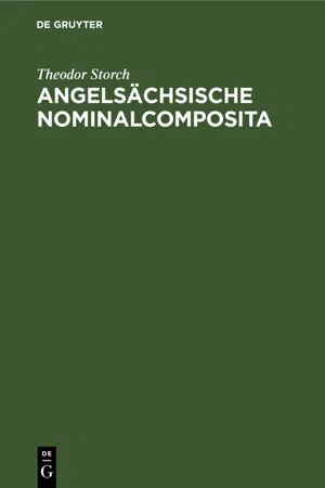 Angelsächsische Nominalcomposita