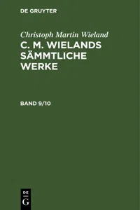 Christoph Martin Wieland: C. M. Wielands Sämmtliche Werke. Band 9/10_cover