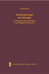 Die Morphologie der Sarbagis_cover