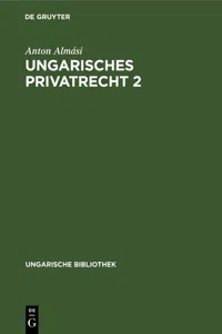 Ungarisches Privatrecht 2_cover