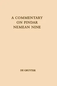 A Commentary on Pindar, Nemean Nine_cover