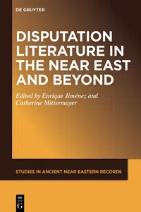 Disputation Literature in the Near East and Beyond_cover