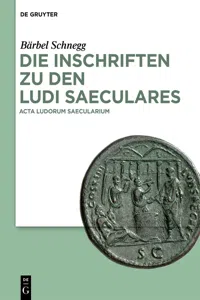 Die Inschriften zu den Ludi saeculares_cover