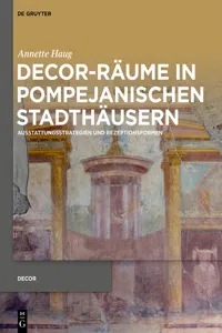 Decor-Räume in pompejanischen Stadthäusern_cover