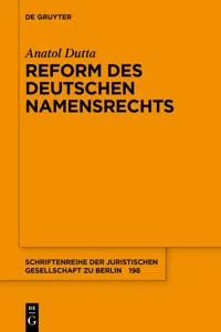 Reform des deutschen Namensrechts_cover