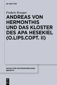 Andreas von Hermonthis und das Kloster des Apa Hesekiel_cover