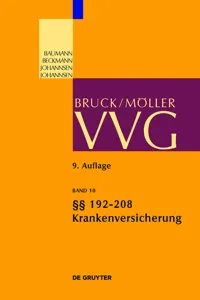 Krankenversicherung §§ 192-208_cover