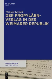 Der Propyläen-Verlag in der Weimarer Republik_cover