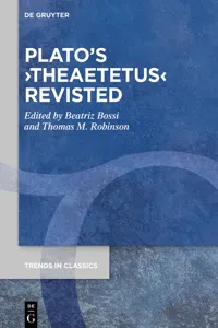 Plato's ›Theaetetus‹ Revisited_cover