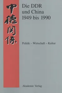 Die DDR und China 1945-1990_cover