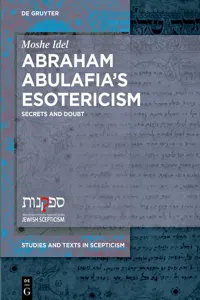 Abraham Abulafia's Esotericism_cover