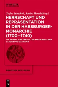 Herrschaft und Repräsentation in der Habsburgermonarchie_cover