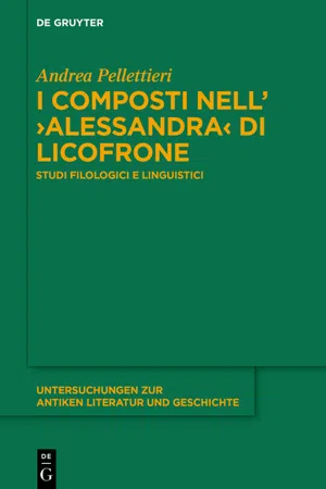 I composti nell'›Alessandra‹ di Licofrone