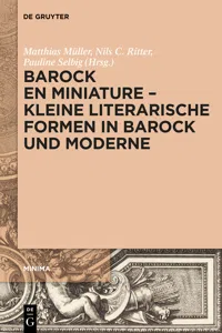 Barock en miniature – Kleine literarische Formen in Barock und Moderne_cover