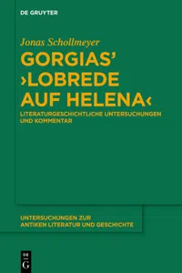 Gorgias' ›Lobrede auf Helena‹_cover