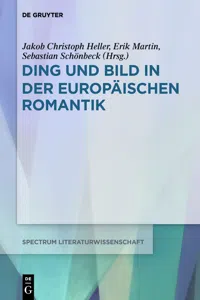 Ding und Bild in der europäischen Romantik_cover