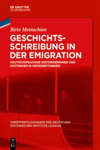 Geschichtsschreibung in der Emigration_cover