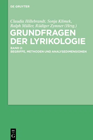 Grundfragen der Lyrikologie 2