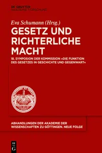 Gesetz und richterliche Macht_cover