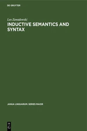 Inductive Semantics and Syntax