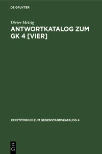 Antwortkatalog zum GK 4 [vier]_cover