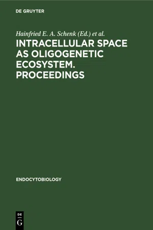 Intracellular space as oligogenetic ecosystem. Proceedings