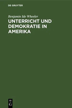 Unterricht und Demokratie in Amerika