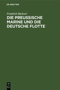 Die preußische Marine und die deutsche Flotte_cover