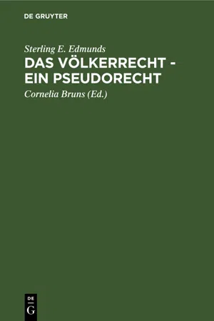 Das Völkerrecht - Ein Pseudorecht