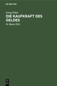 Die Kaufkraft des Geldes_cover