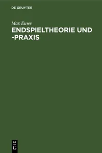 Endspieltheorie und -praxis_cover