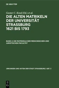 Die Matrikeln der Medicinischen und Juristischen Facultät_cover