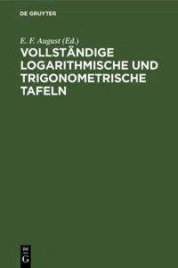 Vollständige logarithmische und trigonometrische Tafeln_cover