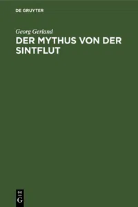 Der Mythus von der Sintflut_cover